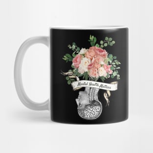 Brain Floral, Mental Health Matters 4 Mug